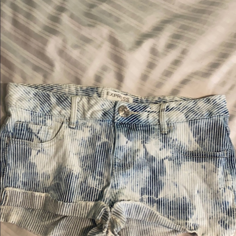 Express Jean Shorts with faded color